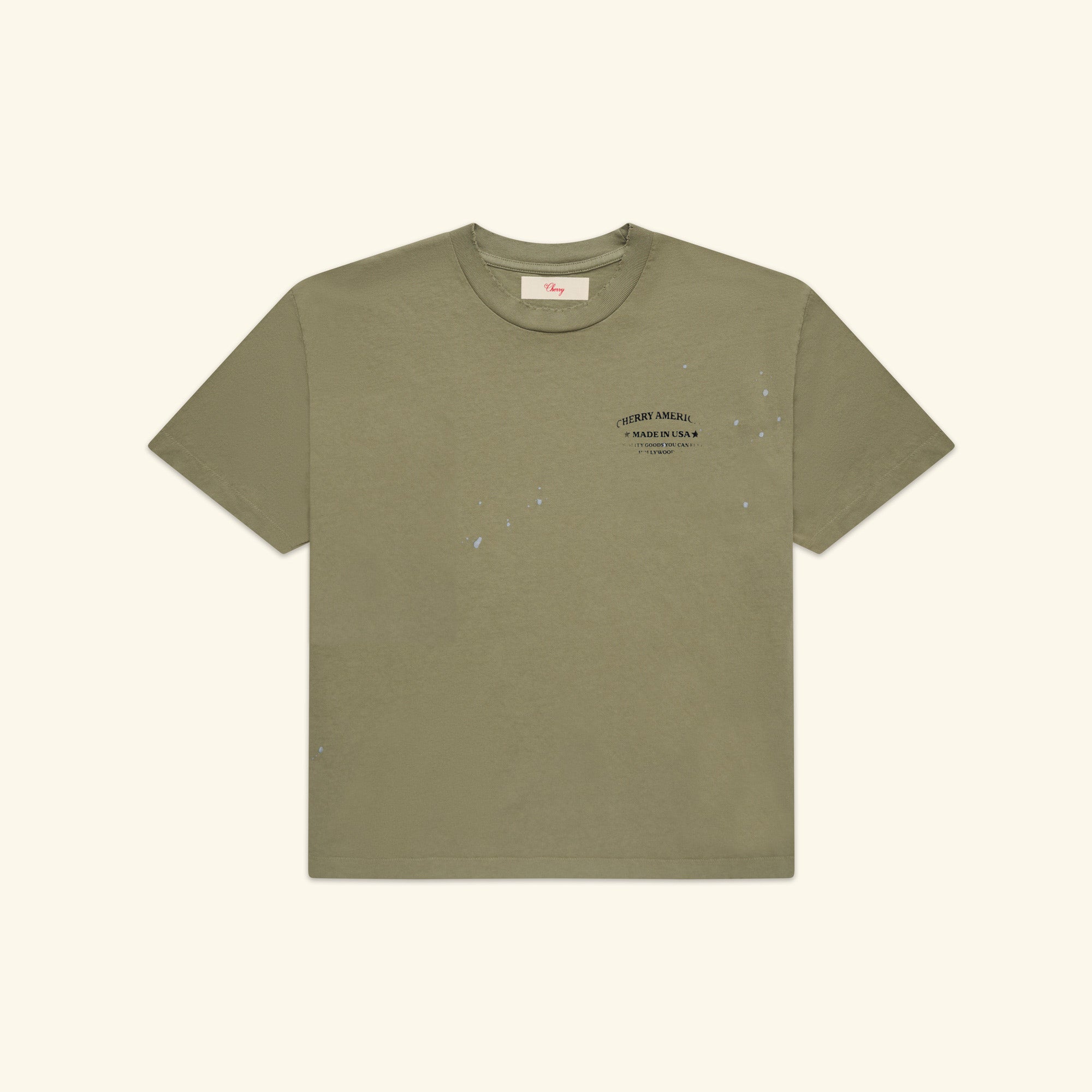Image of Ranch Wear Boxy T-Shirt (Army Green)
