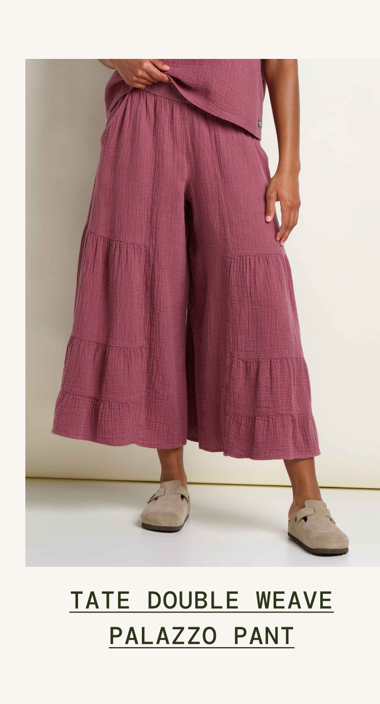 Tate Double Weave Palazzo Pant