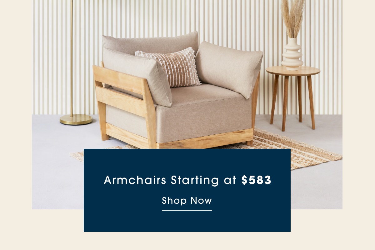 Armchairs Starting at $583