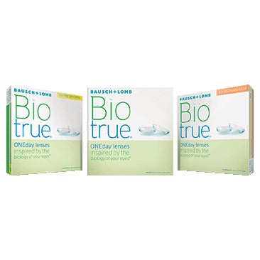 BUY FOUR BOXES of Bausch + Lomb Biotrue ONEday Contact Lenses AND SAVE $40 OR BUY EIGHT BOXES AND SAVE $140