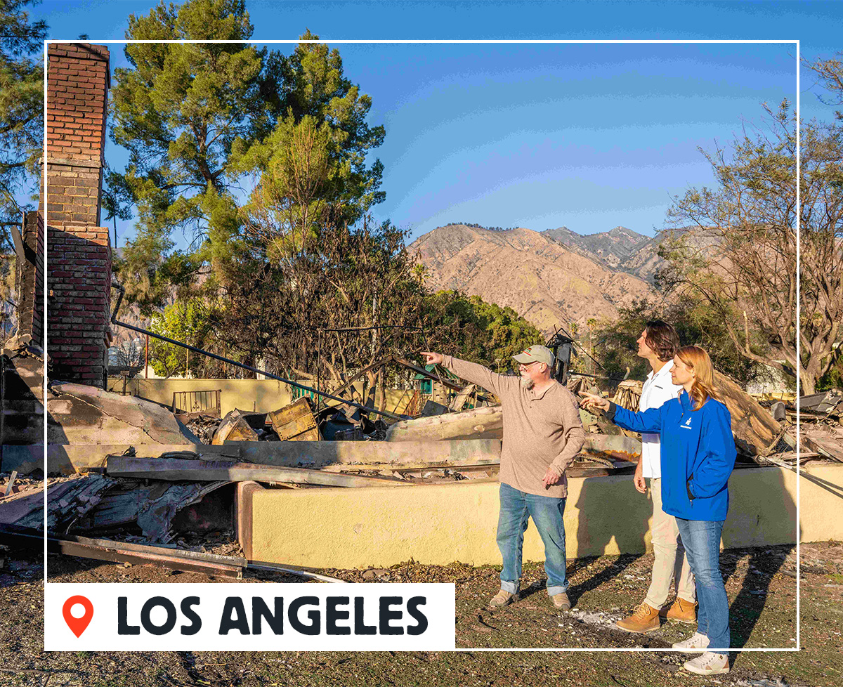 Damage from the Los Angeles wildfires
