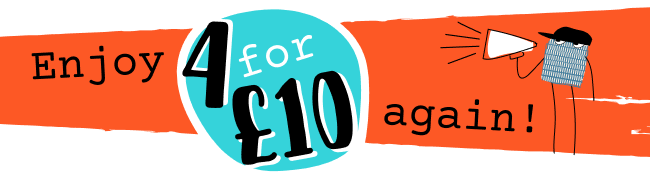 4 for £10 is back
