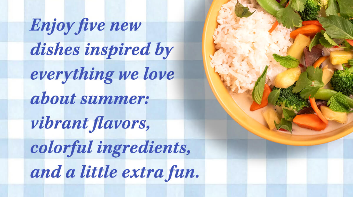 Enjoy five new dishes