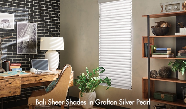 Bali Sheer Shades in Grafton Silver Pearl