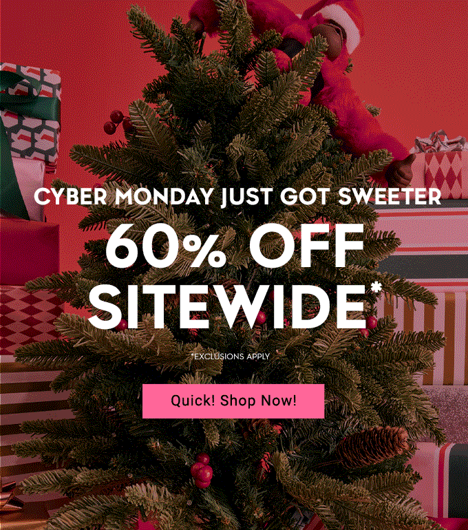Act Fast! Cyber Days Are Here! 50% Off Sitewide* + Extra 15% Off For Loyalty Members. Quick! Shop Now!