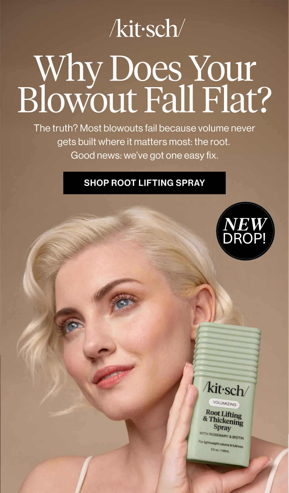 Why Does Your Blowout Fall Flat? The truth? Most blowouts fail because volume never gets built where it matters most: the root. Good news we’ve got one easy fix.