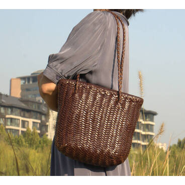 Hand Woven Genuine Leather Bag