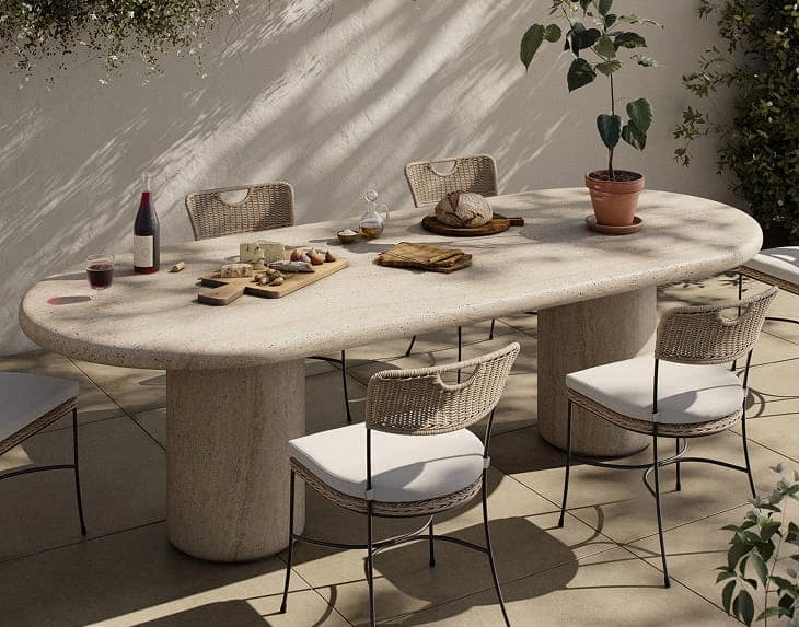 Pool Outdoor Dining Table