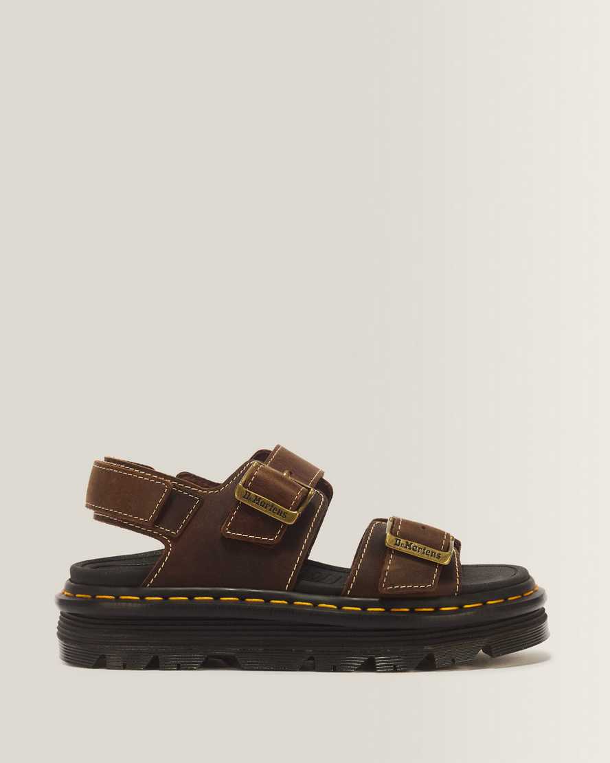 Image of Zebzag Crazy Horse Leather Sandals