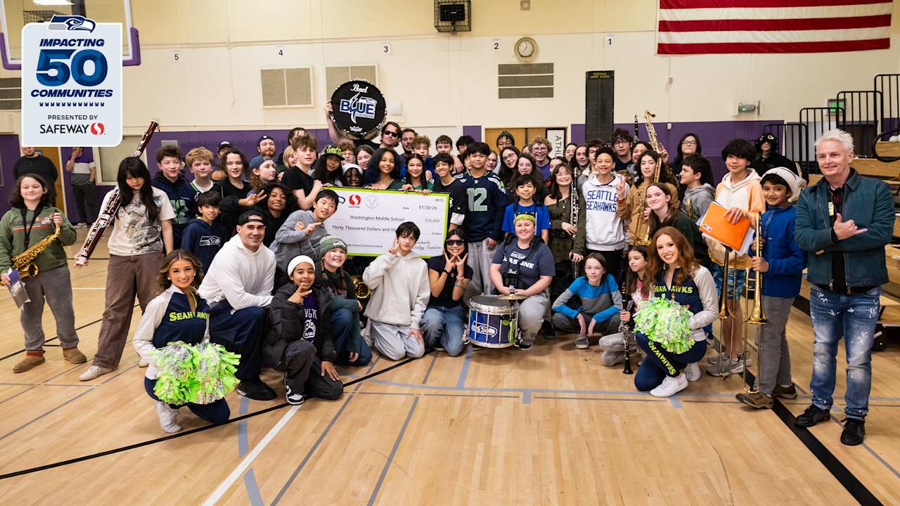 Seahawks Surprised Washington Middle School With Donation To Preserve Music Program