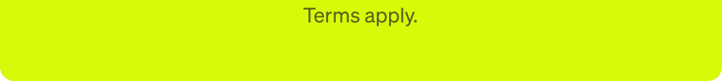 Terms apply.