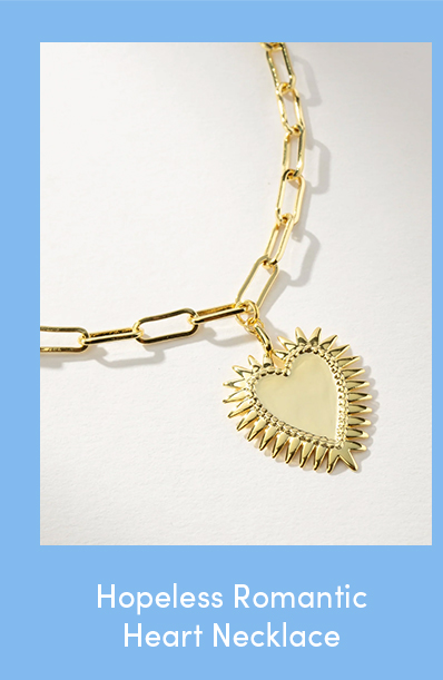 Hopeless Romantic Heart Necklace
