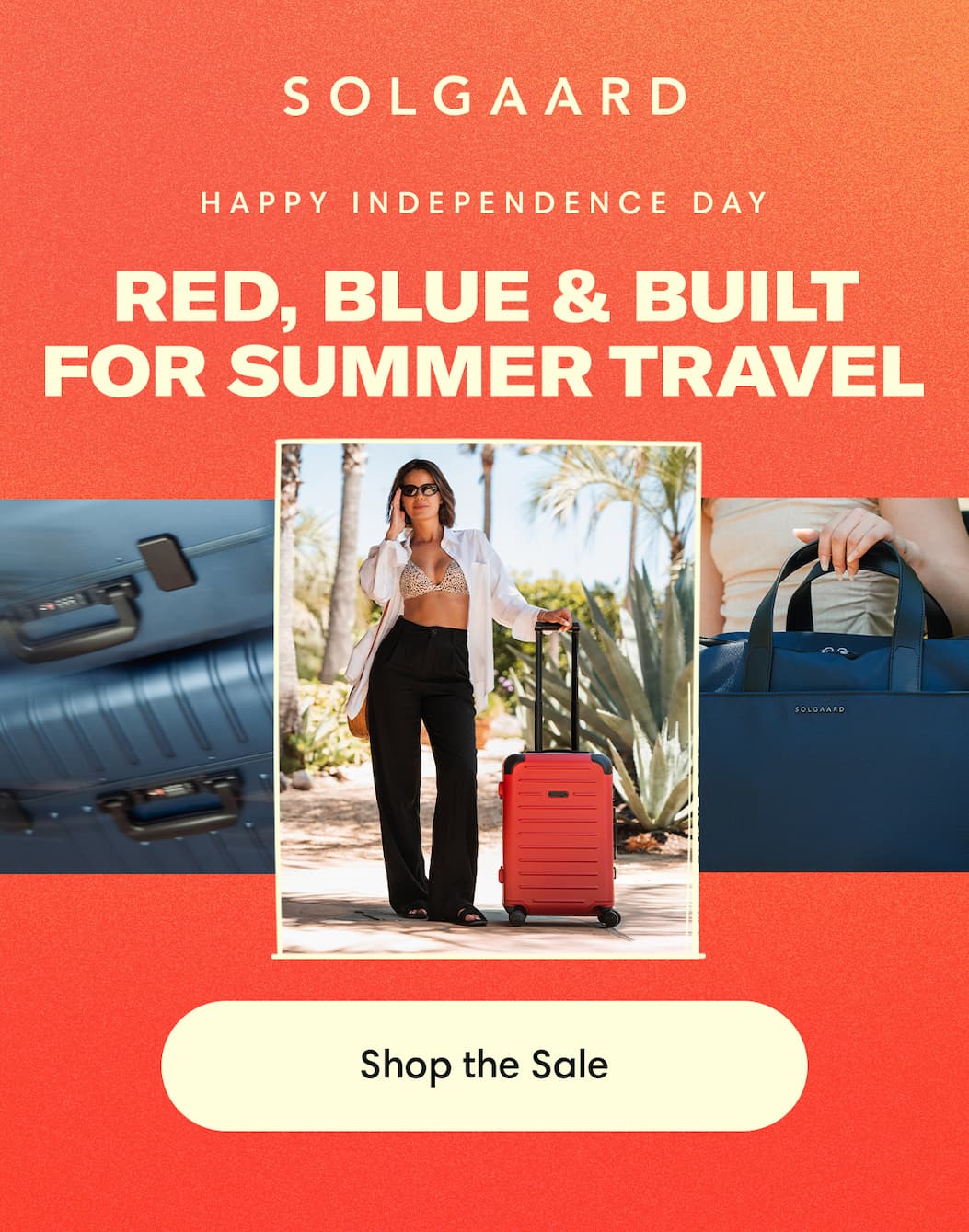 Happy Independence Day: Red, Blue & Built for Summer Travel Body: Shop Solgaard favorites up to 40% off, plus FREE shipping. Our gear is designed to keep every summer trip organized — from weekend escapes to longer getaways. Shop Now
