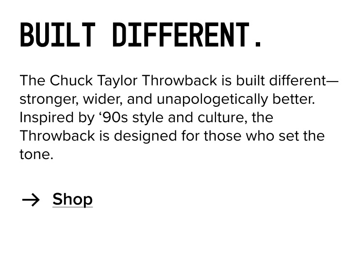 Shop Chuck Taylor Throwback