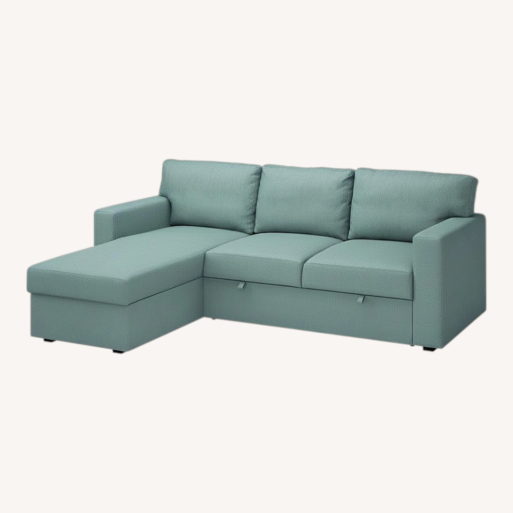 Image of Ikea Bårslöv Blue Sleeper Sofa