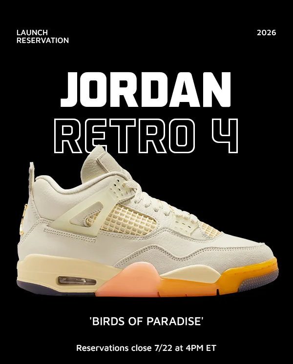 Jordan Retro 4 'Birds of Paradise'