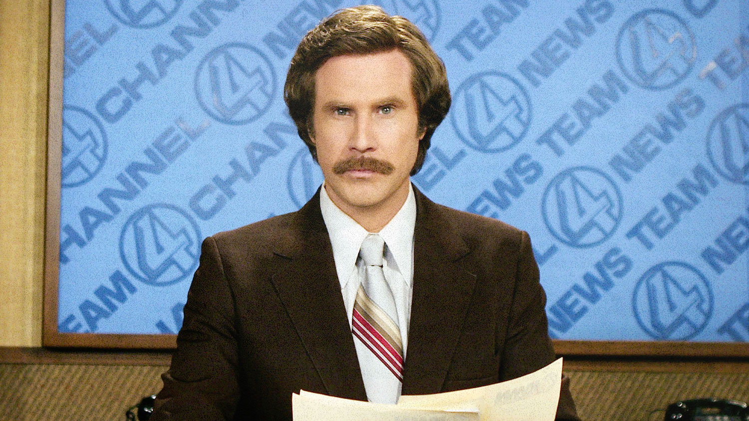 Will Ferrell in Anchorman.