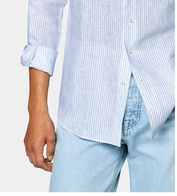 Light blue denim trouser