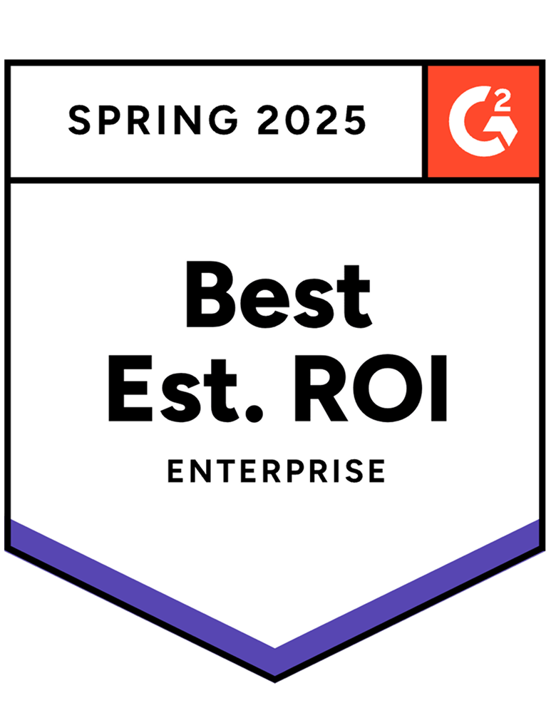 Best Est ROI - G2 Badge
