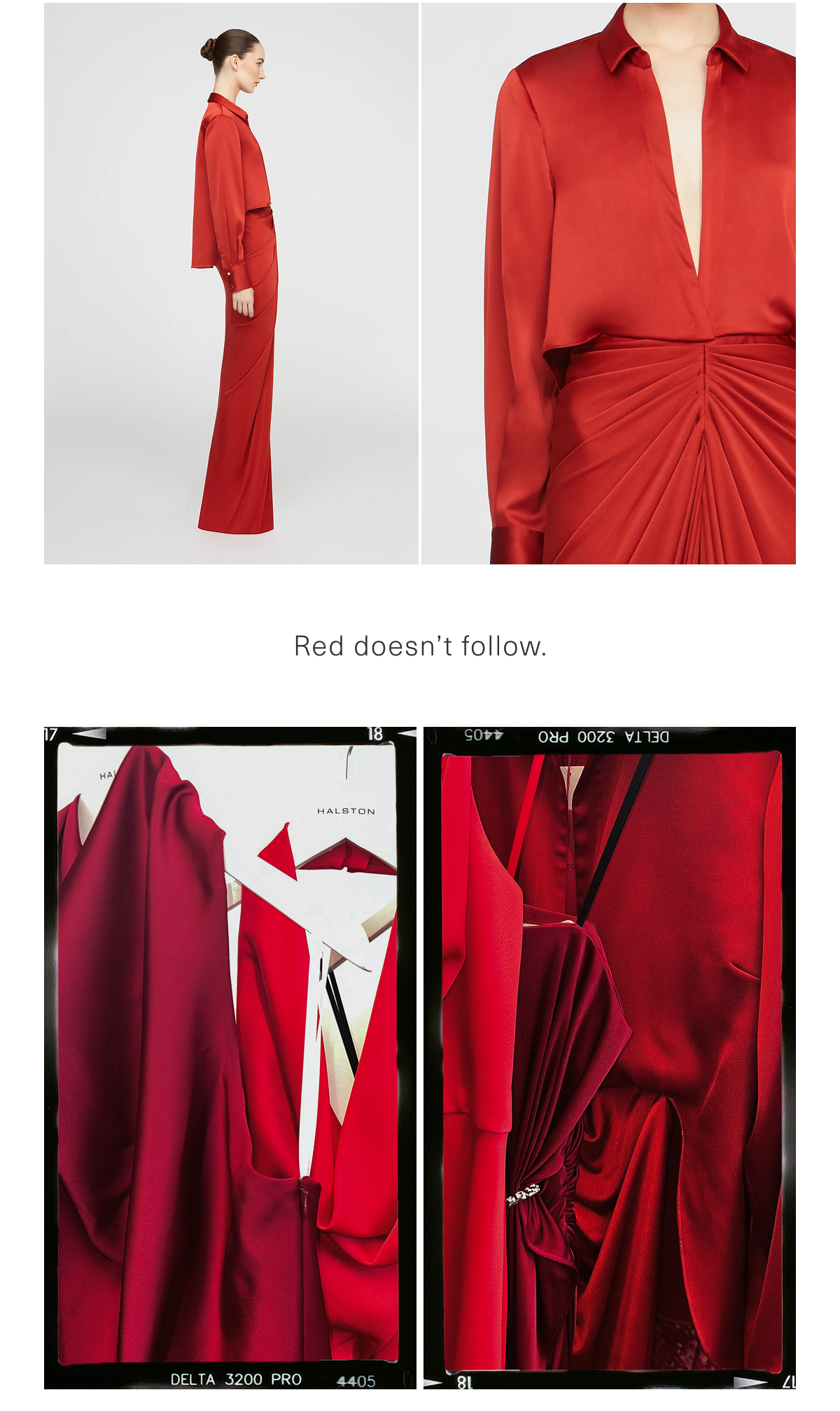 Red doesn't follow. Shop the Katrine Gown