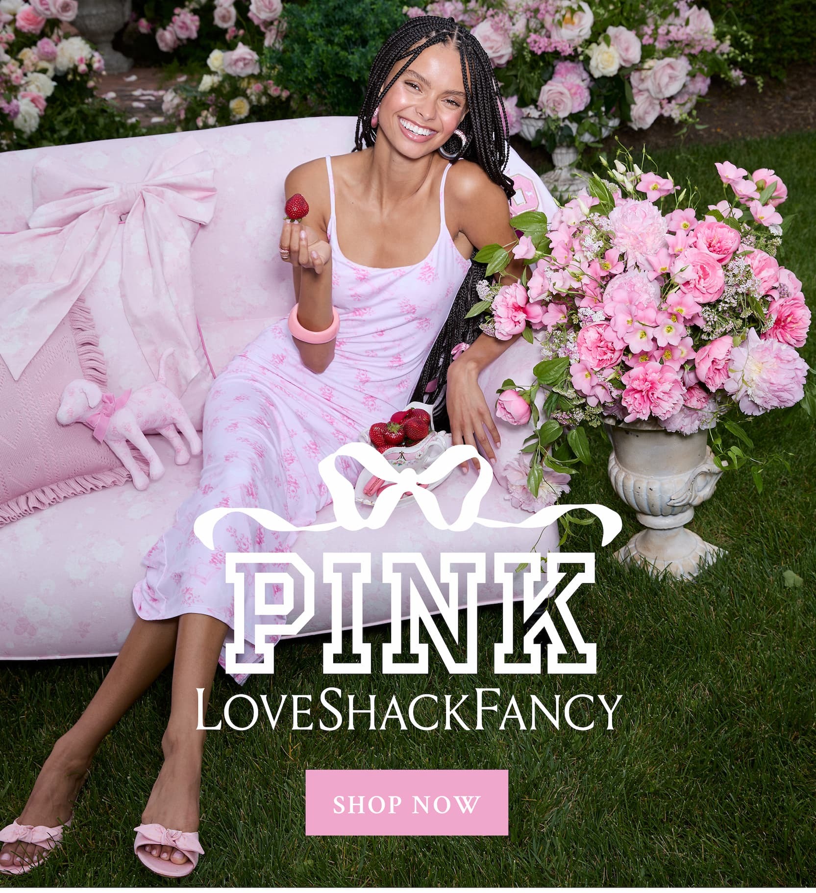 PINK x LOVESHACKFANCY <SHOP NOW>