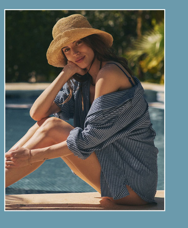 Gracey Oversized Seersucker Shirt