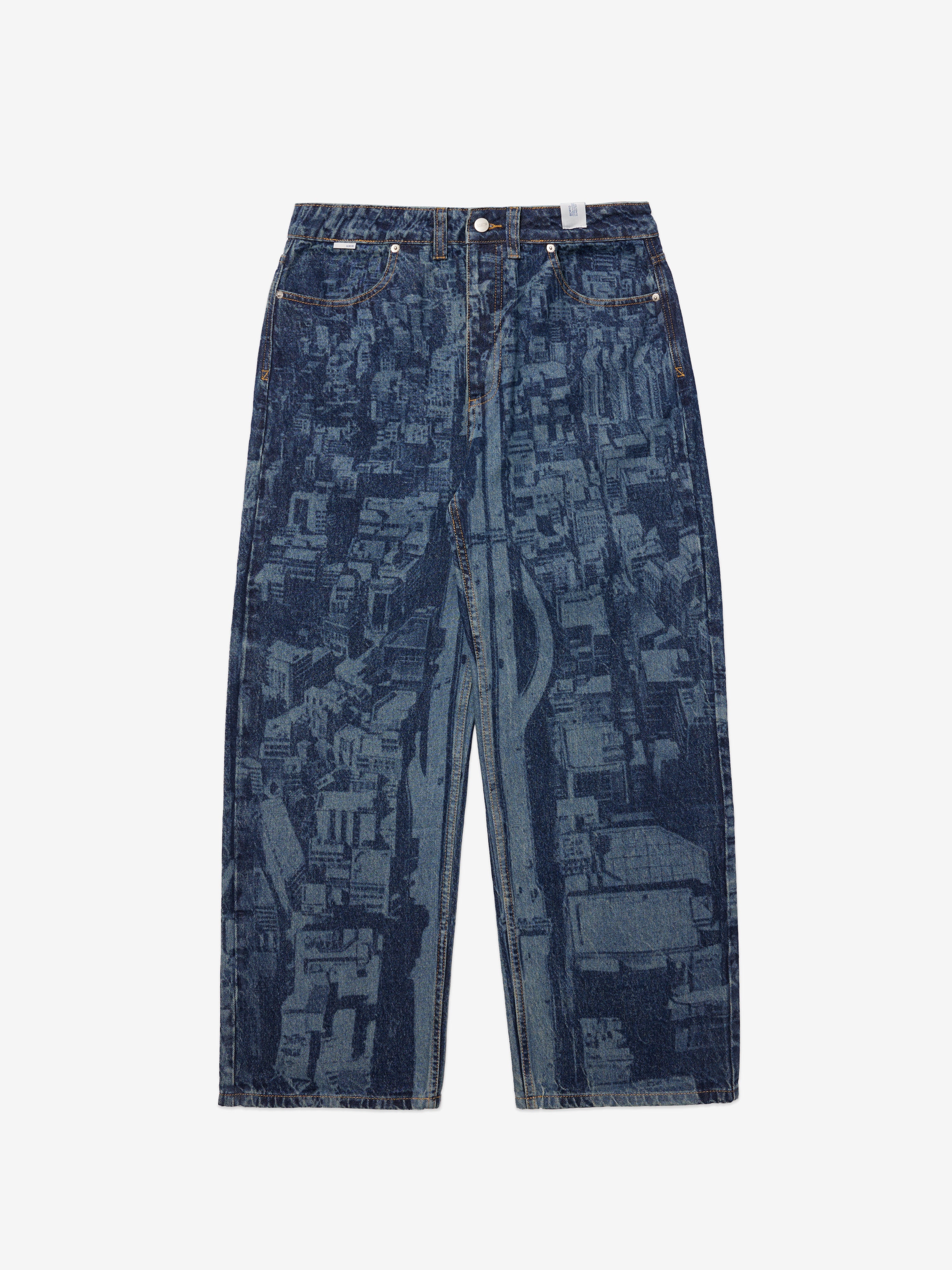 Image of 1988 Laser Etched Jeans - Indigo