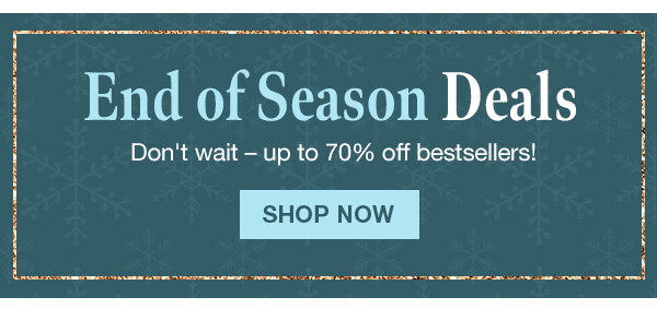 End of Season Deals