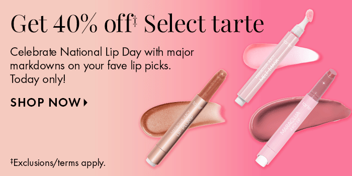 Get 40$ Off Select tarte