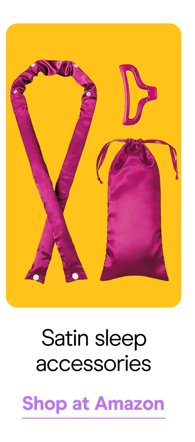 Satin sleep accessories I Shop at Amazon