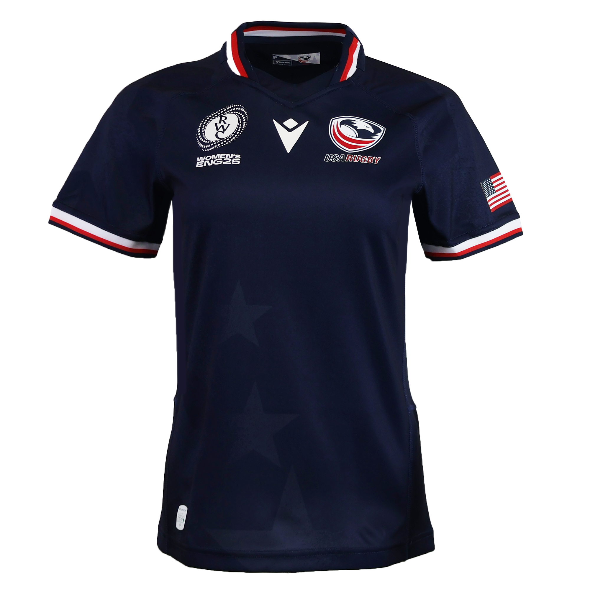 Image of Women's USA Rugby WRWC25 Replica Home Jersey by Macron