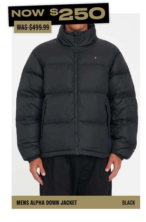 MENS ALPHA DOWN JACKET BLACK