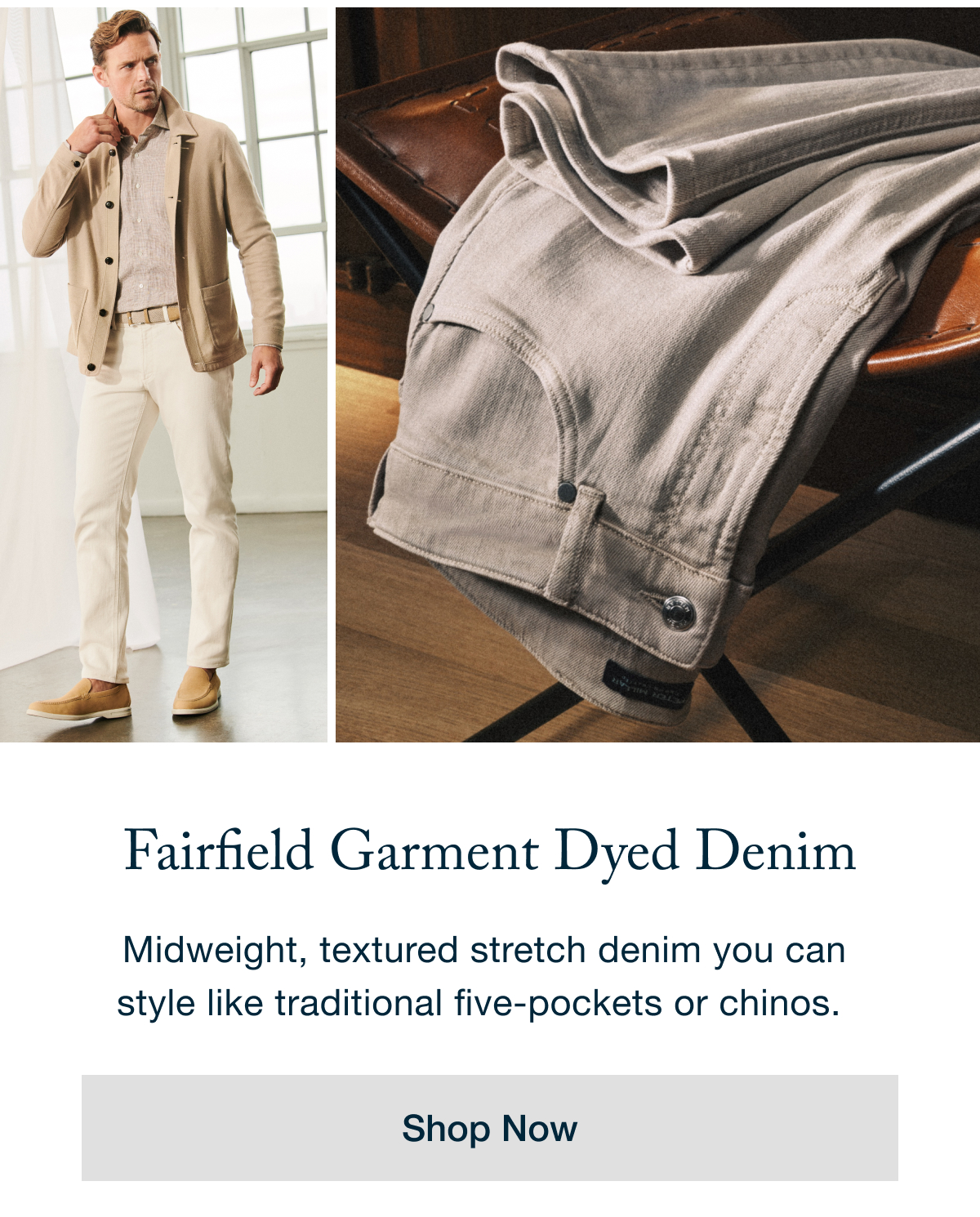 Fairfield Garment Dyed Denim - Shop Now