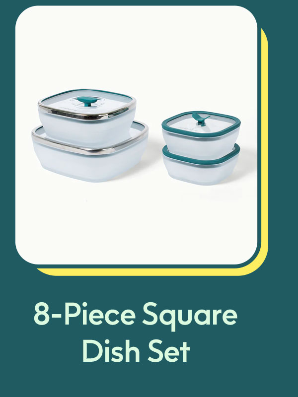 8-Piece Square Dish Set
