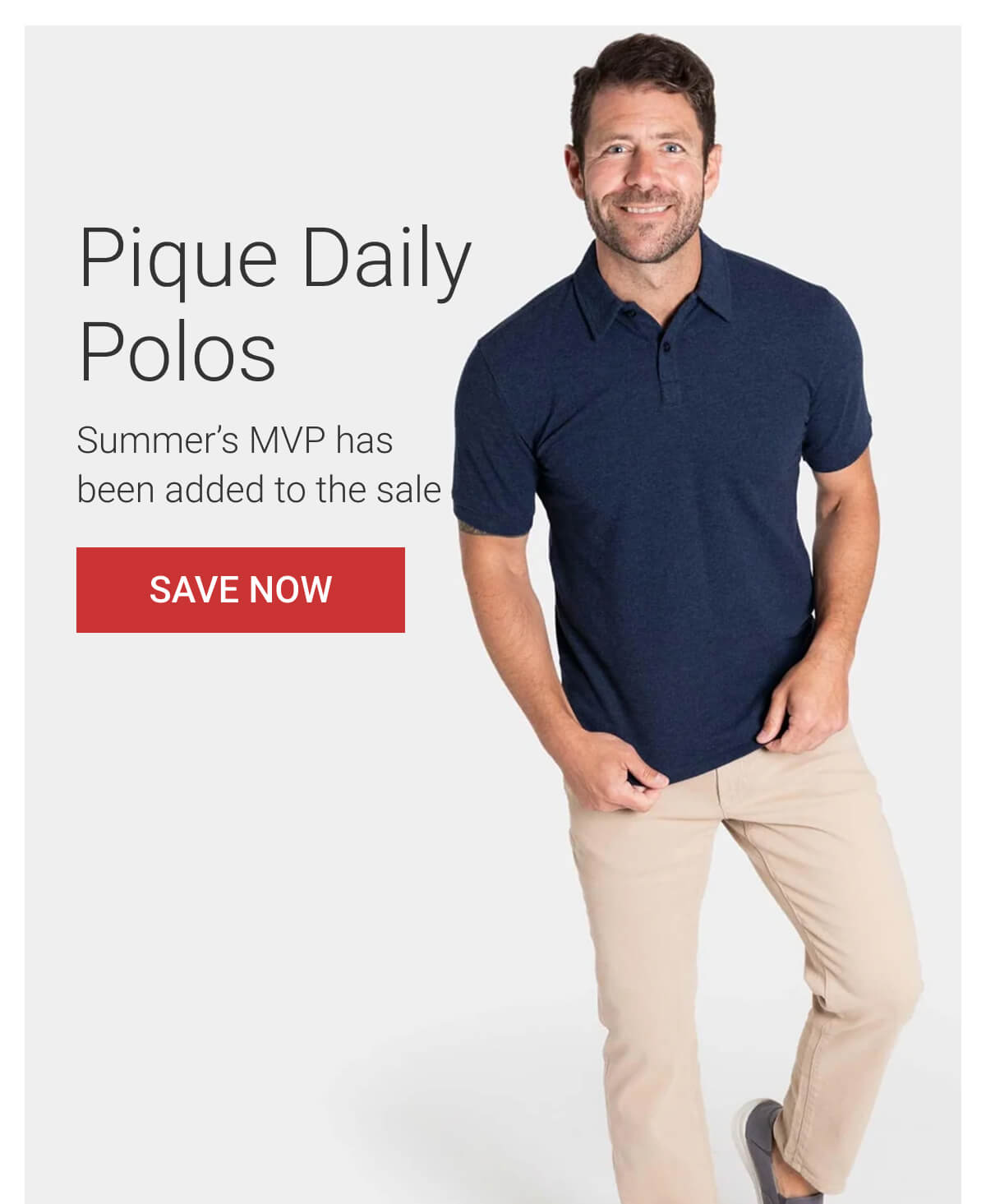 Save on Pique Daily Polos