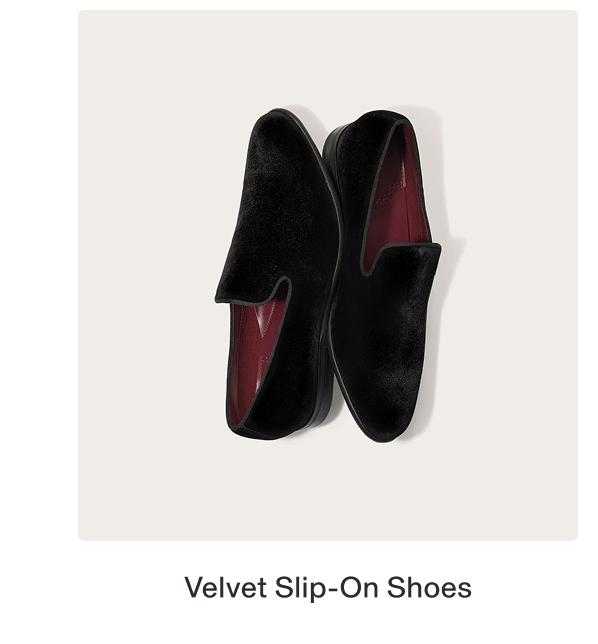 velvet slip on shoes