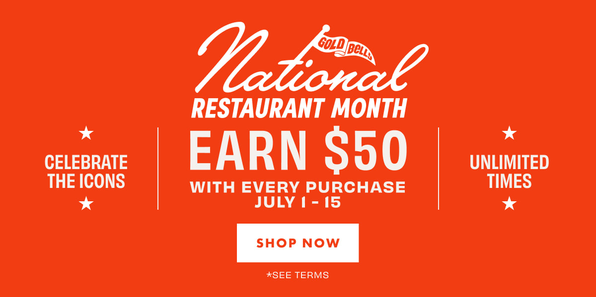 Earn $50 for National Restaurant Month