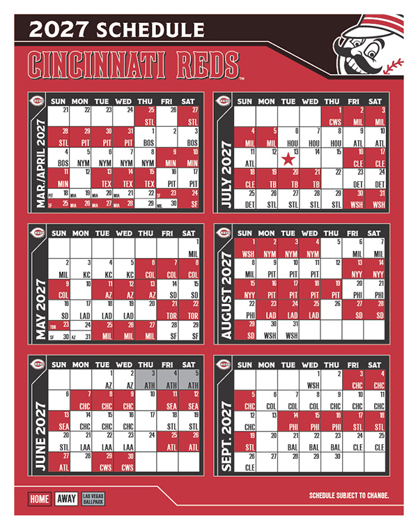 Reds 2027 Schedule