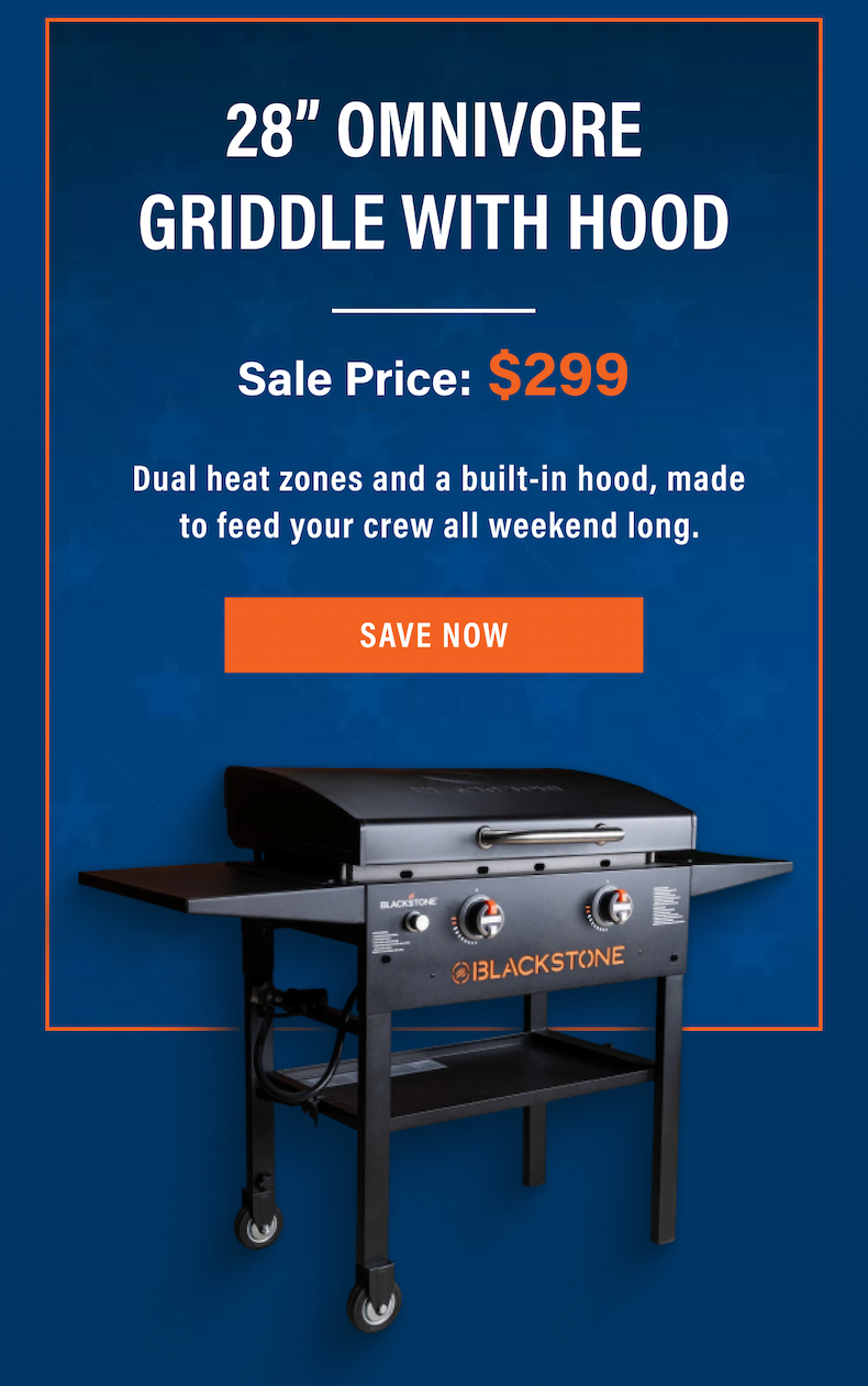 28” Omnivore Griddle with Hood