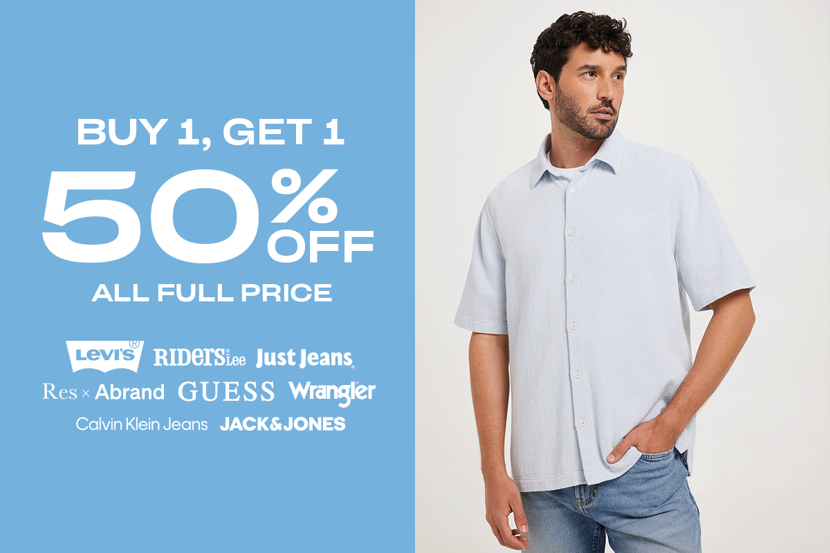 50% Off 2nd Item. All Full Price.