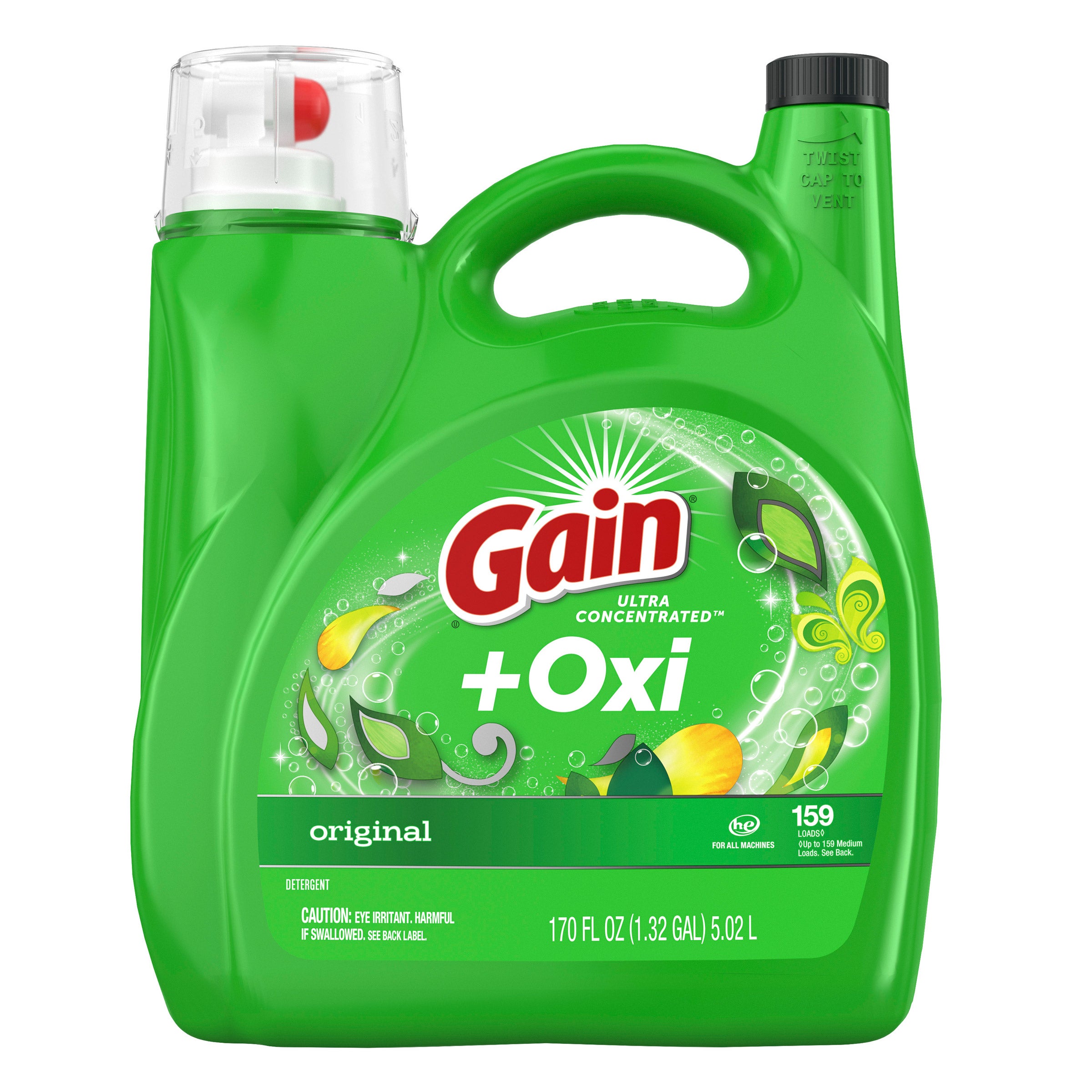 Gain + Oxi HE Liquid Laundry Detergent