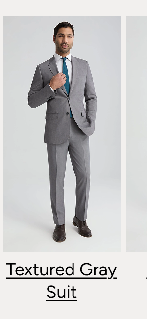 Textured Gray Suit