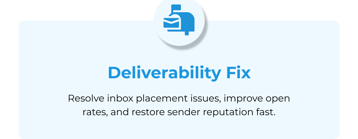 Deliverability Fix
