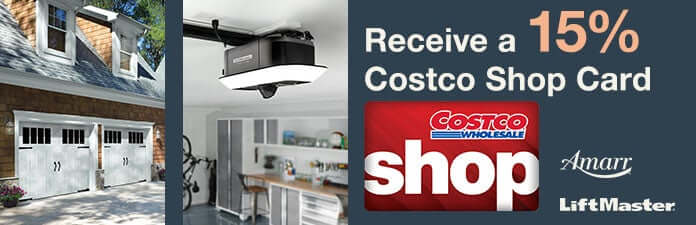 Receive a 15% Costco Shop Card on Qualifying Amarr or LiftMaster Purchases