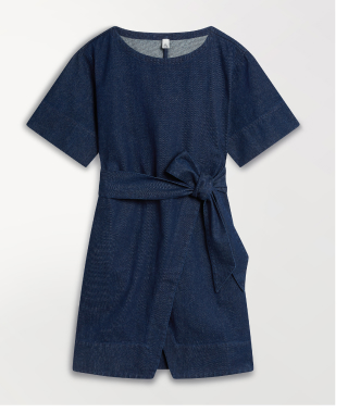 Belted Denim Dress