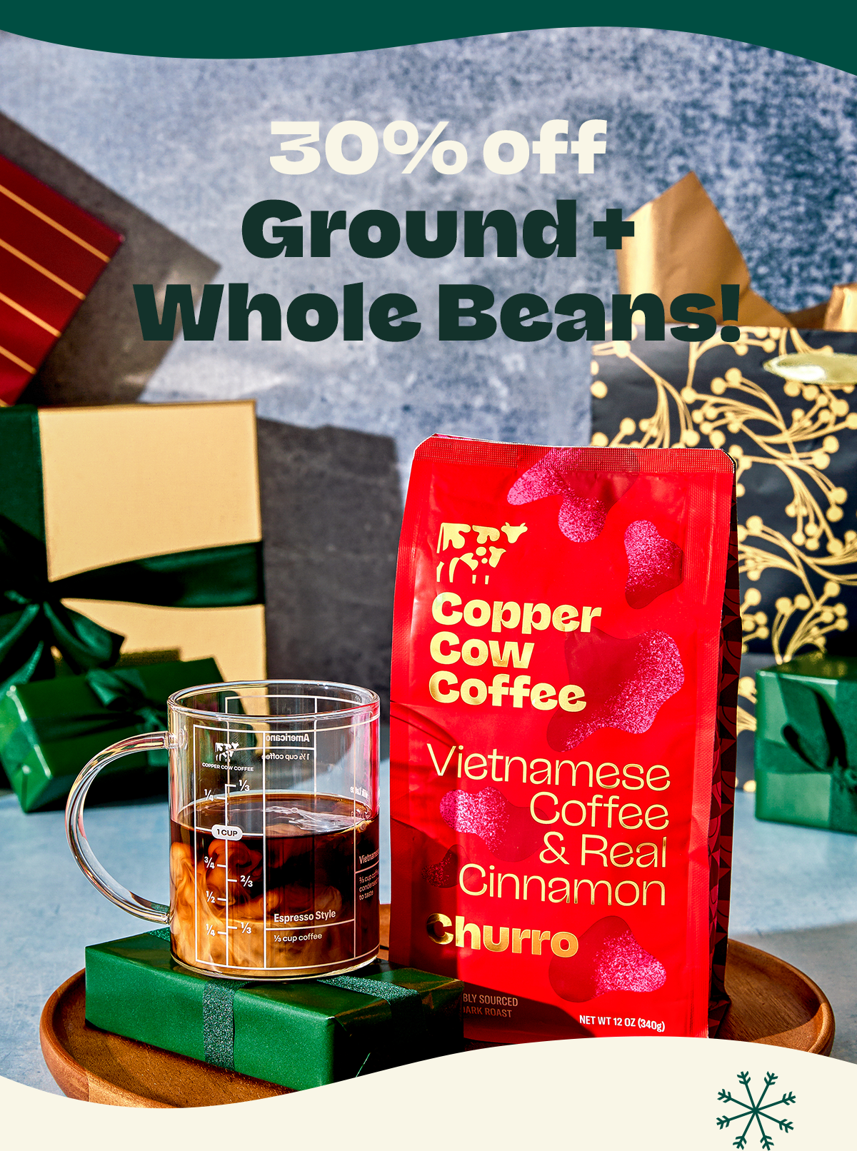 30% off Ground + Whole Beans!