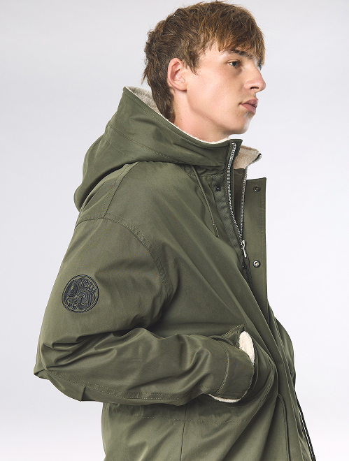 Khaki portland parka