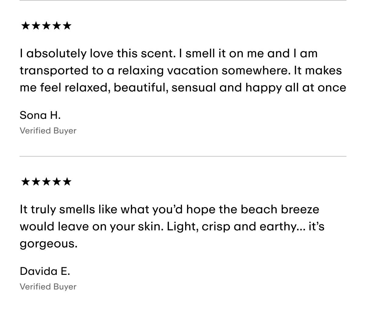 Reviews - Beach Skin Hair & Body Mist
