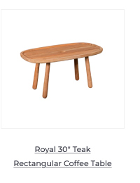 Cane-line Royal 30-inch Teak Rectangular Coffee Table