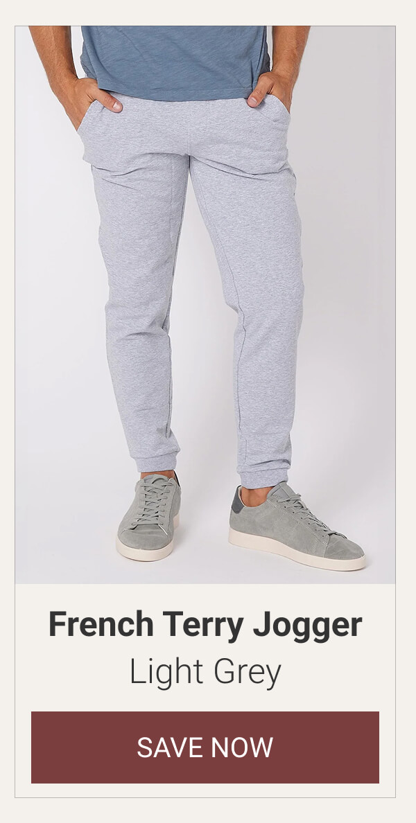 Light Grey French Terry Jogger